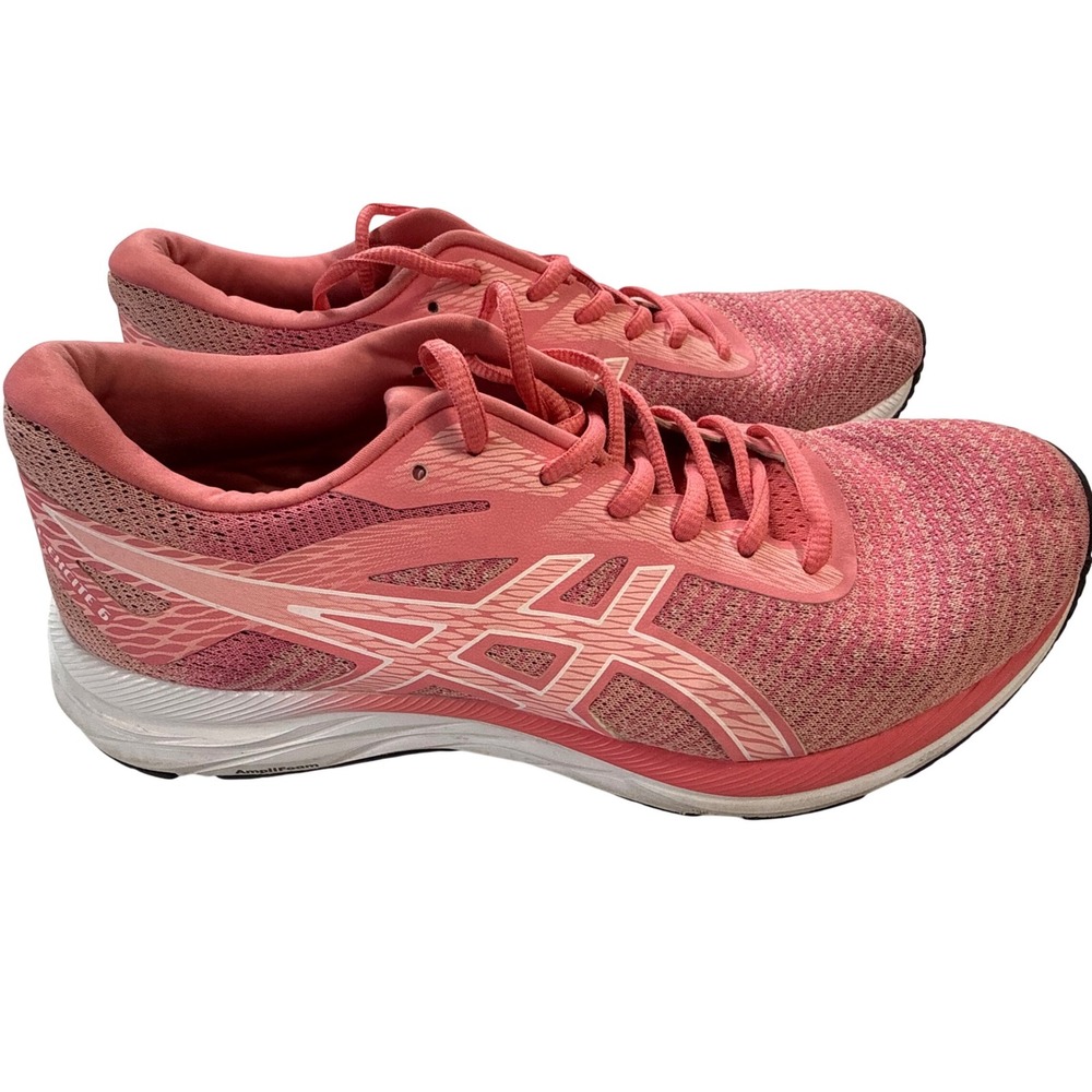 Asics Gel-Excite 6 Running Shoes Womens 9.5‎ Pink Mesh Athletic Sneakers